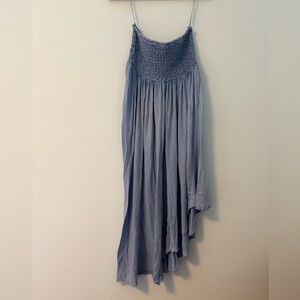Urban Outfitters Gray Asymmetrical Smocked Skirt